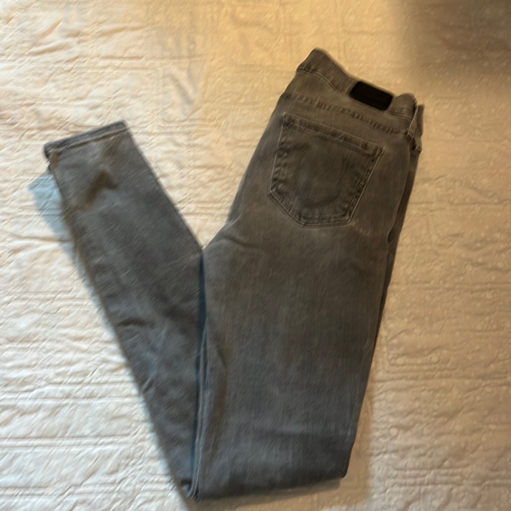 Gray True Religion Jeans